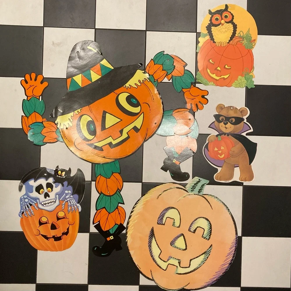Vintage halloween classroom